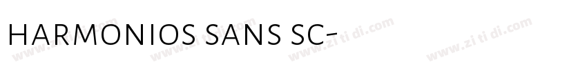 harmonios sans sc字体转换